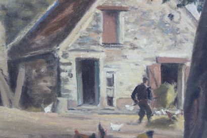 Maurice TAQUOY (1878-1952).
La basse cour,...