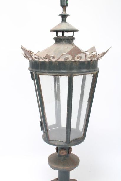Large wrought iron lantern. Early 20th century.
Height:...