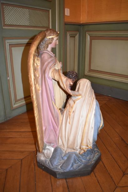 School of the XIXth century.
Polychrome enameled...