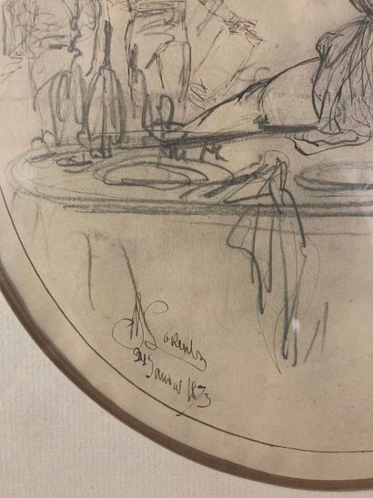 19th-century French school
La gymnaste, drawing...