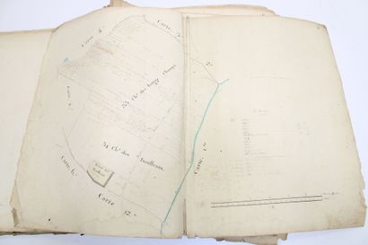 Important manuscript containing 82 hand-made...