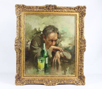 Jean D'ESPARBES (1899-1968).
The Drinker,...