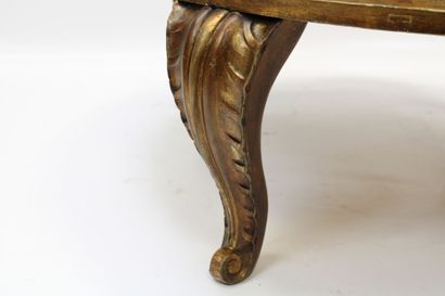 MAISON JANSEN.
Gilded wood coffee table with...