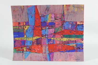 André BRECHET (1921-1993)
Abstract composition,...