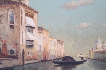 20th century school.
Important view of Venice,...