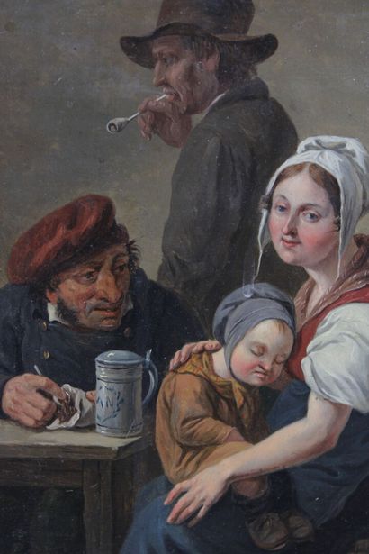 C. COENE (XIX-XX).
Pair of oils on panels...