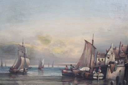 School of the XIXth century. 
Port of goods,...