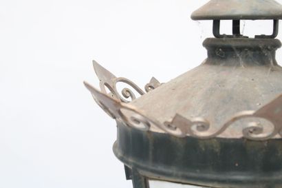 Large wrought iron lantern. Early 20th century.
Height:...