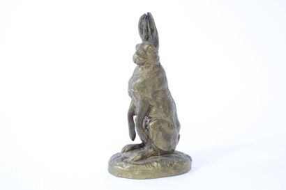 Alfred DUBUCAND (1828-1894).
Pair of bronze...