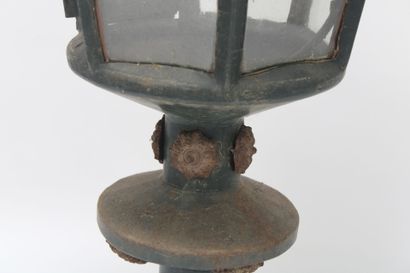 Large wrought iron lantern. Early 20th century.
Height:...