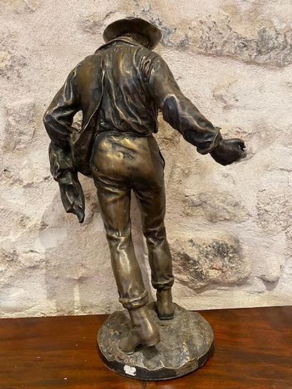 BOULENGER Faïencerie. 
Le Semeur (The Sower),...
