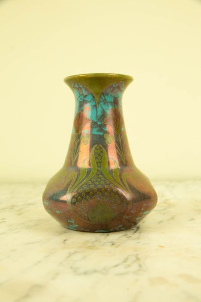 Émile BALON (1859-1929)
Pan-shaped vase with...
