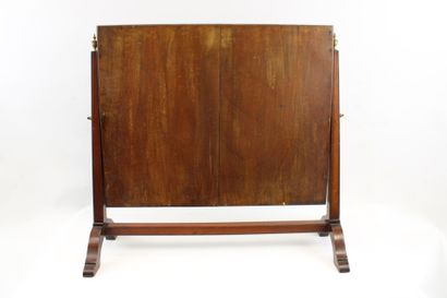 Solid mahogany table psyche with mercury...
