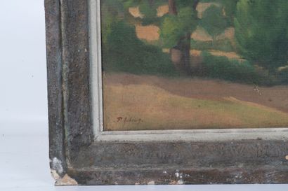 20th century school.
Landscape, oil on isorel....