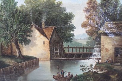 French school of the 19th century
Landscape...