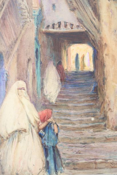 Alphonse BIRCK (1859-1942)
Rue d'Alger, watercolor...
