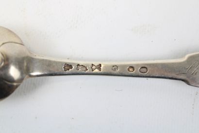 Silver flatware including spoon and fork,...