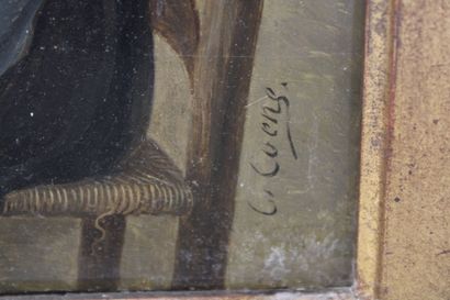 C. COENE (XIX-XX).
Pair of oils on panels...