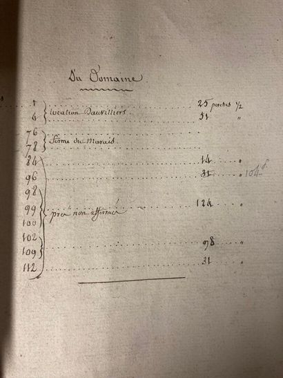 Important manuscript containing 82 hand-made...