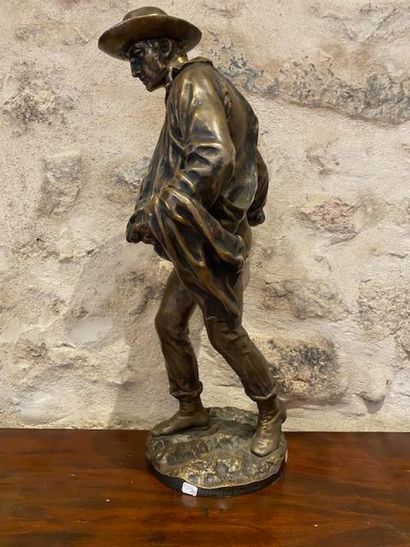 BOULENGER Faïencerie. 
Le Semeur (The Sower),...