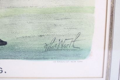 CURRIER and IVES.
Meeting of three lithographs:
-...