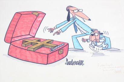 BARBEROUSSE (1920-2010).
Caricatures, collection...