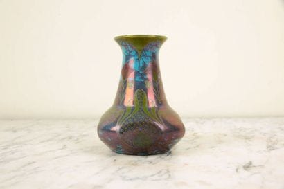 Émile BALON (1859-1929)
Pan-shaped vase with...