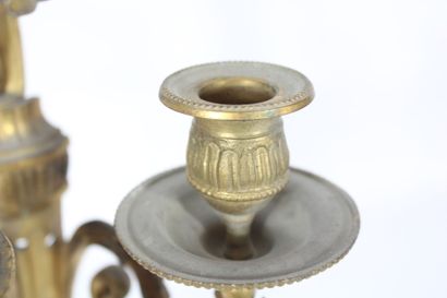 Pair of large wall sconces in chased and...