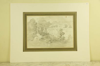 Nineteenth-century school.
Wooded landscape,...