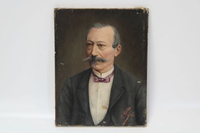 19th century school.
Portrait of a man with...
