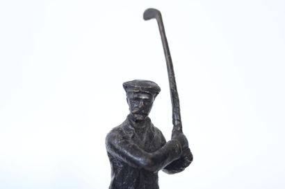20th century school.
Golfers, pair of bookends...