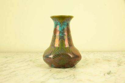Émile BALON (1859-1929)
Pan-shaped vase with...