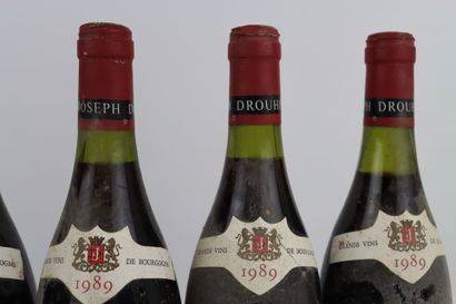6 bouteilles de CÔTE DE BEAUNE de 1989 du...