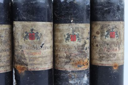 6 bouteilles de POMEROL de 1971 du Château...
