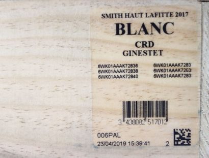 6 bouteilles de PESSAC-LÉOGNAN blanc 2017...