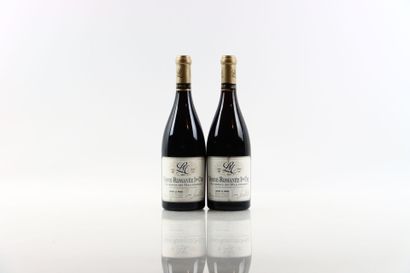 2 bouteilles de VOSNE-ROMANEE 1er Cru Au-dessus...