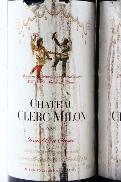 Réunion de 3 bouteilles de PAUILLAC du Château...