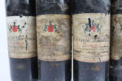 6 bouteilles de POMEROL de 1971 du Château...