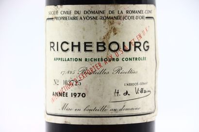 1 bouteille de RICHEBOURG 1970 du domaine...