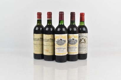Réunion 5 bouteilles de PAUILLAC :
- 2 bouteilles...