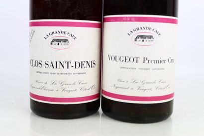 Coffret réunissant 2 bouteilles de vin de...