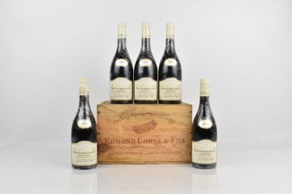 5 bouteilles de CORTON-BRESSANDES Grand Cru...