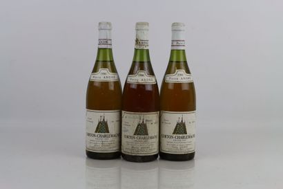 3 bouteilles de CORTON-CHARLEMAGNE Grand...
