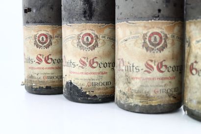 Réunion de 7 bouteilles de vins du domaine...