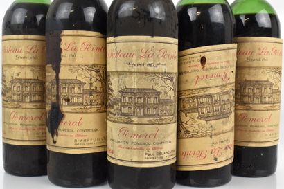 5 bouteilles de POMEROL 1964 du Château LA...