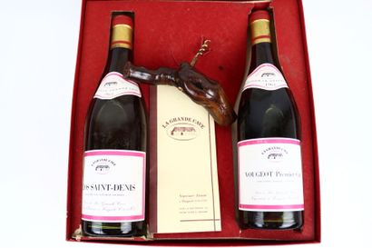 Coffret réunissant 2 bouteilles de vin de...
