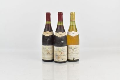 Réunion de 3 bouteilles de Grands Crus du...