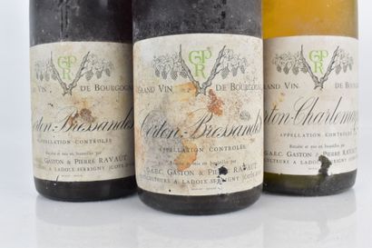 Réunion de 3 bouteilles de Grands Crus du...