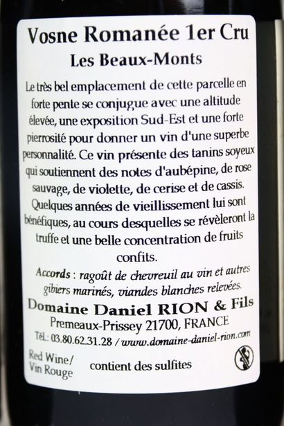 12 demi-bouteilles de VOSNE-ROMANÉE 1er Cru...