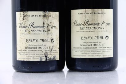 2 bouteilles de VOSNE-ROMANÉE 1er Cru Les...